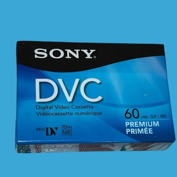 NIB Sony DVM60PRL Premium MiniDV 60min Data Tape Cartridge 5 Pack Each Sealed - Picture 2 of 5